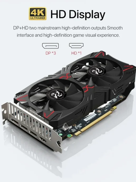 Видеокарта Radeon RX 5500 8GB GDDR6 (rx5500 8gb), 8 ГБ, 8 ГБ, фото 4
