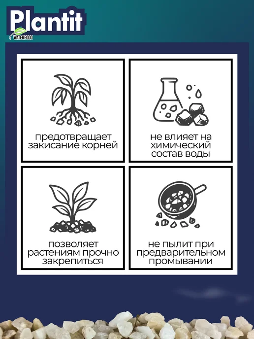 Water Food Посадочный грунт Plantit фракция 5-10 мм 250 мл, 250 мл, фото 2