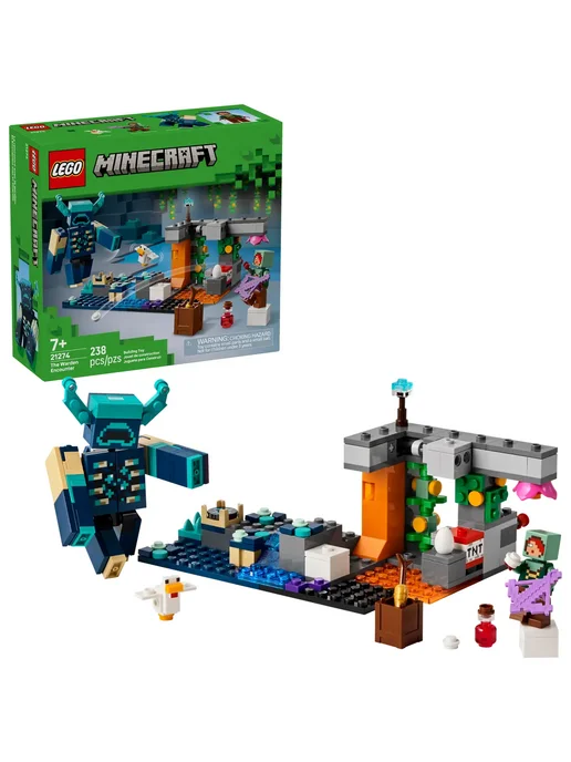 LEGO Конструктор Minecraft 21274 Встреча с Надзирателем, зеленый, фото 8