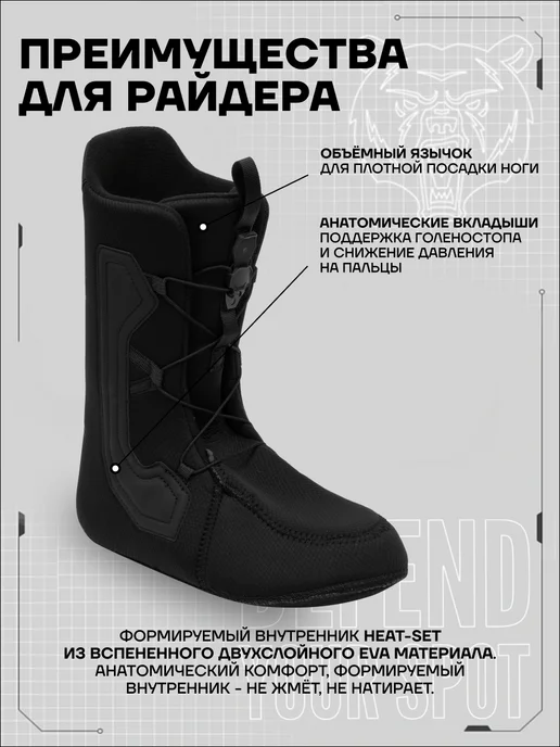 TERROR Ботинки сноубордические - ONLY, черный, фото 4