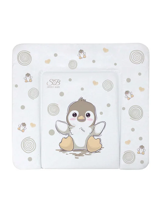 Sweet Baby Пеленальный матрасик 80х71 Pinguino New Grigio пингвин серый, 80x71