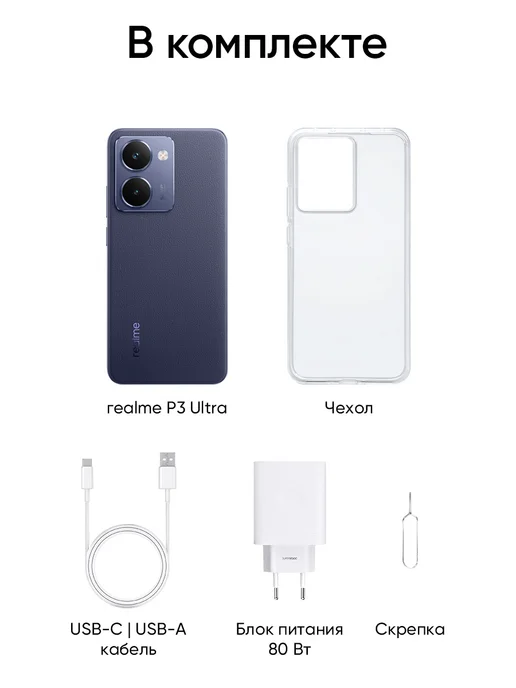 Смартфон realme P3 Ultra 11/256 ГБ, синий, фото 8