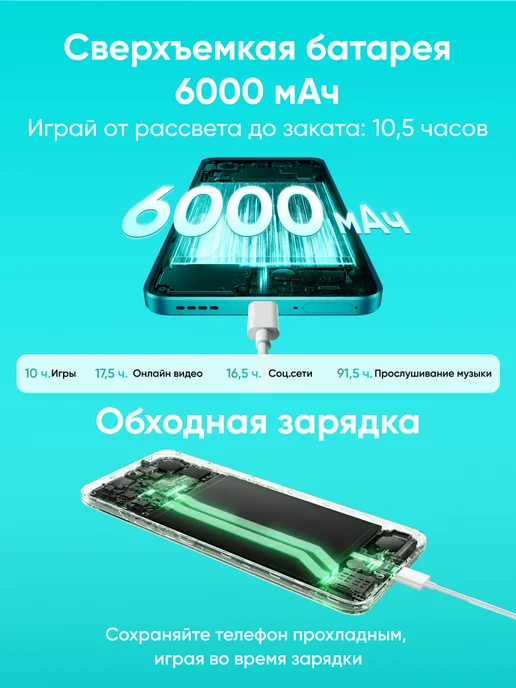 Смартфон realme P3 11/256 ГБ, серый, фото 3