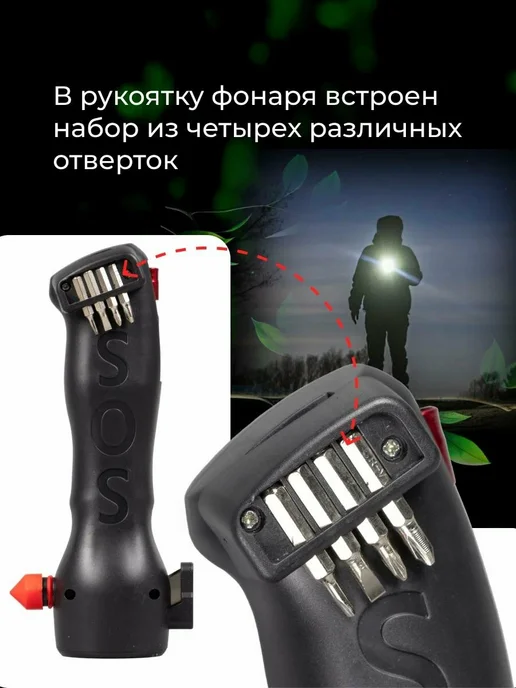 DomZone Фонарик аккумуляторный с отвертками, вариант, фото 3