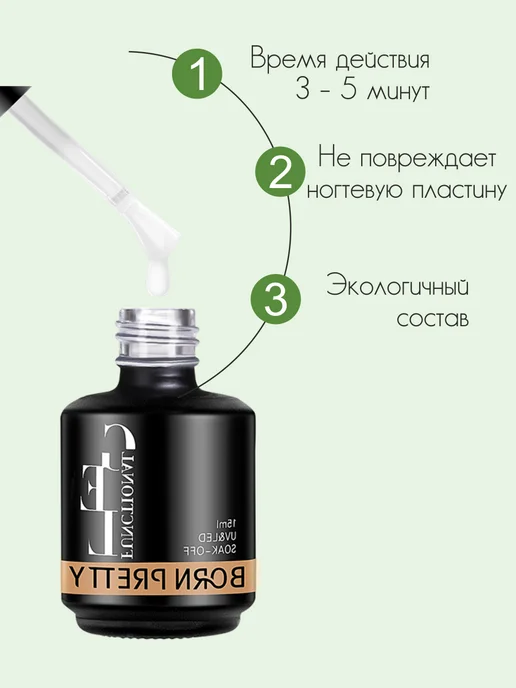 Born Pretty Средство для удаления гель-лака, вариант, фото 4