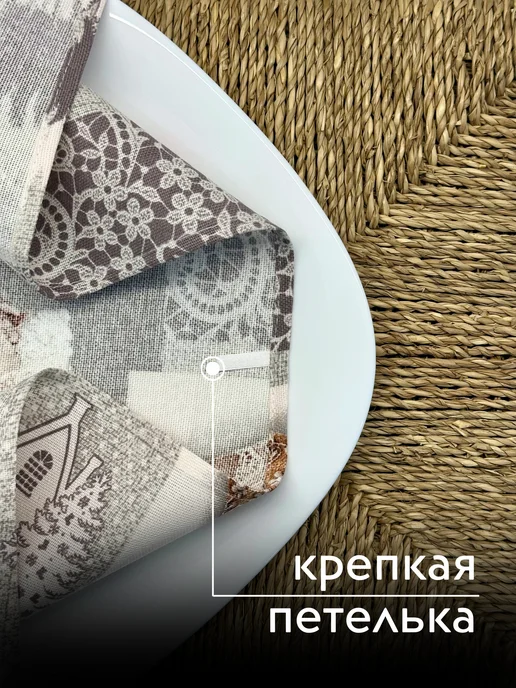 GoodMarketTEXTILE Полотенца новогодние кухонные набор 3 штуки рогожка 60х47 см, 36x70 см, фото 4