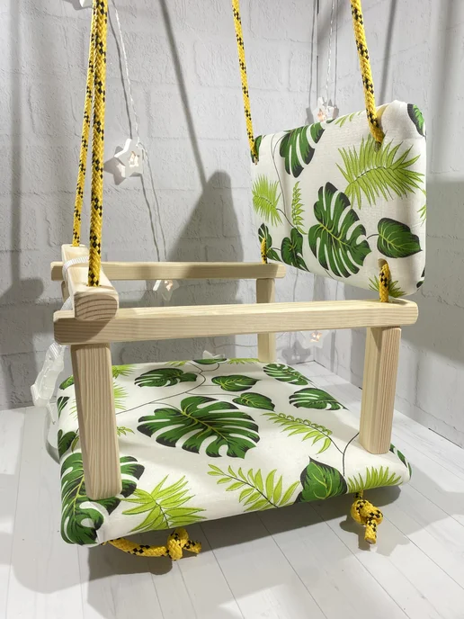 ИПМокеевМ.Ю. Качели Подвесные Мягкие для Детей, белый, фото 7