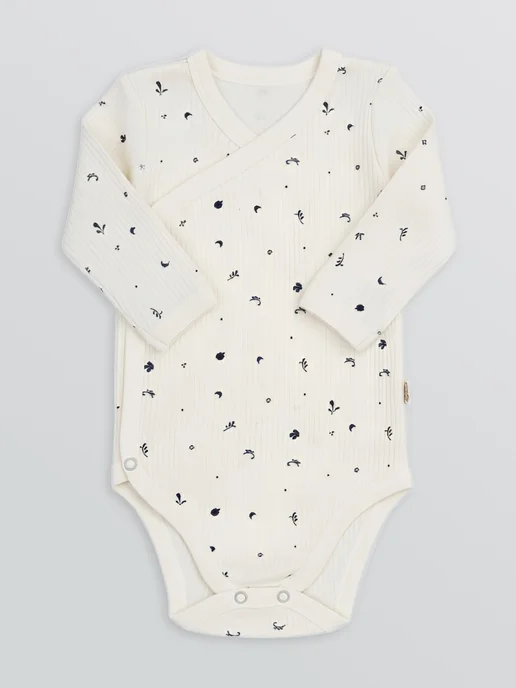 BAMBINO team Боди для новорожденных с длинным рукавом, белый, фото 3
