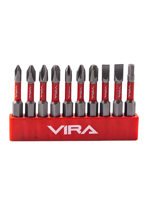 VIRA Набор бит торсионных S2 PH PZ SL HEX x 50 мм, 10 шт, 10 шт, фото 6