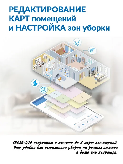 Hobot Робот-пылесос Legee Q10 белый, белый, фото 3