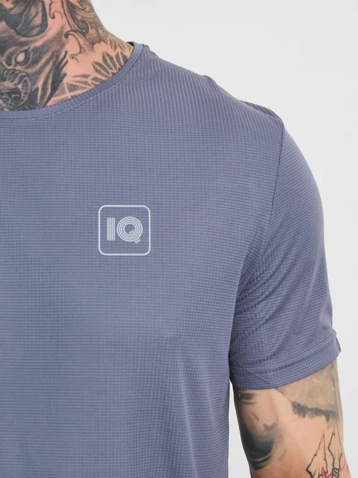 IQ SPORT Футболка спортивная оверсайз дышащая удлиненная для фитнеса, серый, фото 5