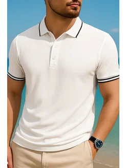 Футболка поло с коротким рукавом