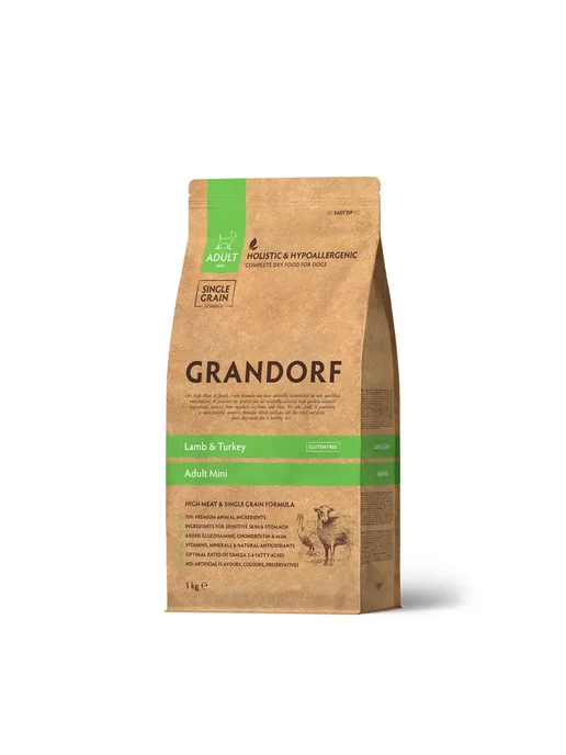 Сухой корм Grandorf fresh Грандорф для собак, мелкие, ягненок, 1 кг, фото 2