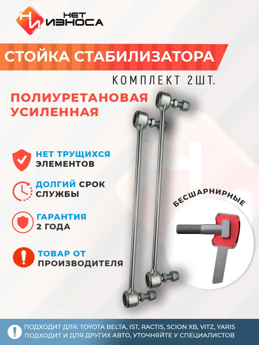 Стойка стабилизатора усиленная полиуретановая NL112-2