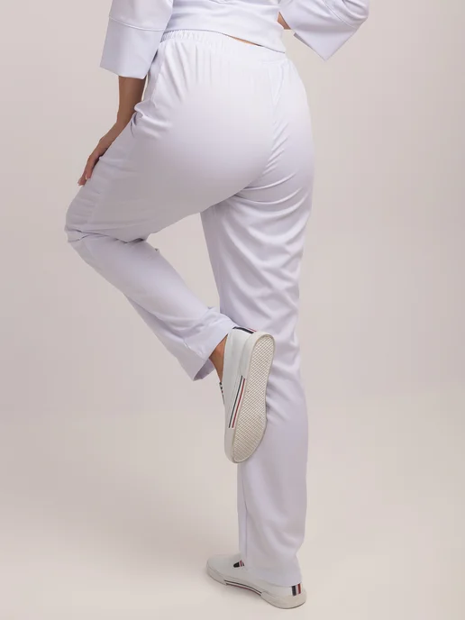 JEM. Jeans Work Костюм медицинский с брюками, белый, фото 8