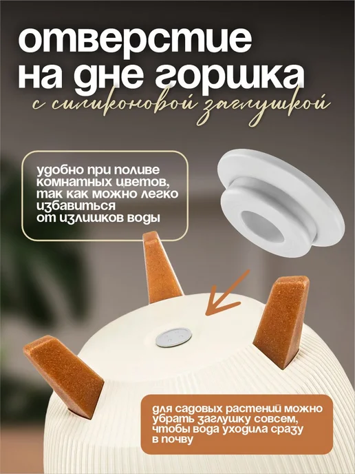 ELF plast Кашпо для цветов декоративное на ножках 5.4 л, 5,4 л, фото 5