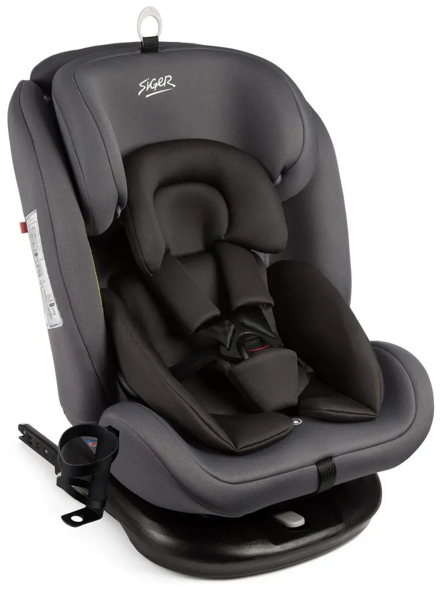 Автокресло Siger Престиж Isofix Lux, гр.0+/I/II/III, маренго
