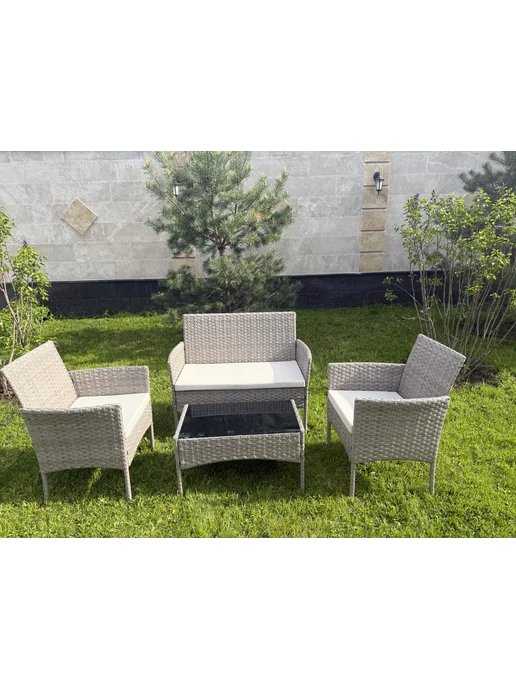 Комплект садовой мебели Full Comfort - FOX светло-серый, серый, фото 2