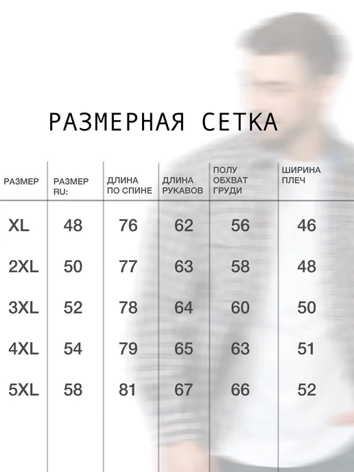 Рубашка мужская хлопок, синий, фото 5
