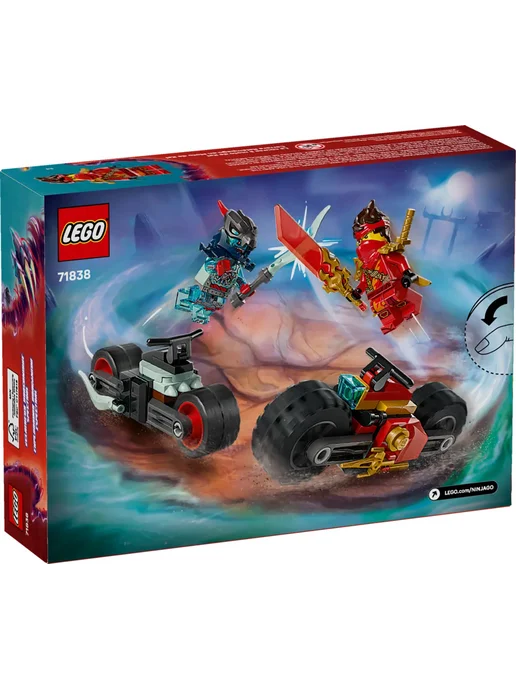 LEGO Конструктор Ninjago 71838 Скоростная гонка на мотоцикле Кая, черный, фото 3