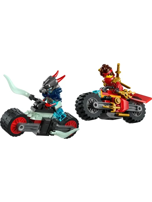 LEGO Конструктор Ninjago 71838 Скоростная гонка на мотоцикле Кая, черный, фото 8