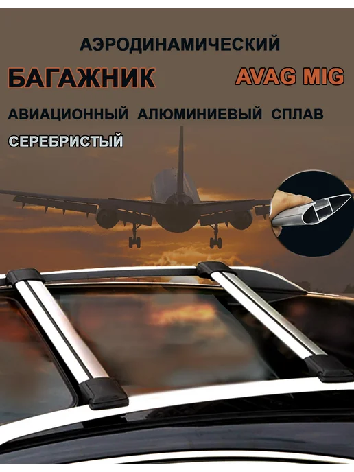 AVAG Skoda Karoq Багажник на рейлинги MIG 54G серебр, 54 г