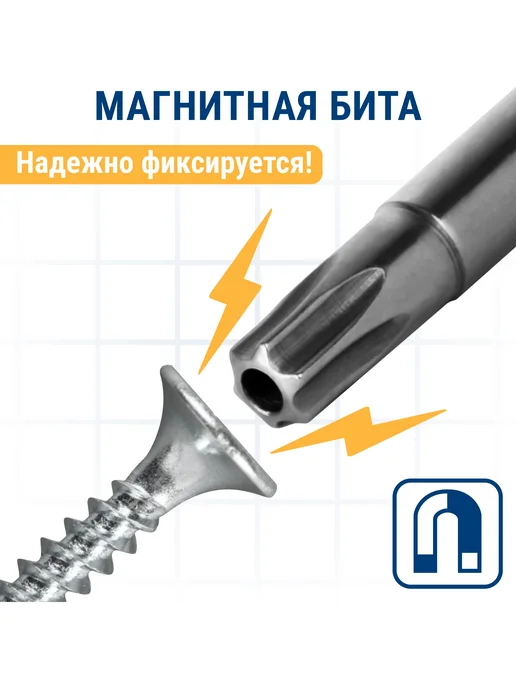 Практика Биты для шуруповерта Torx Tamper-25 х 50 мм, 25x50 мм, фото 5
