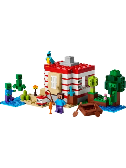 LEGO Конструктор Minecraft 21275 Дом в Джунглях TNT, синий, фото 3