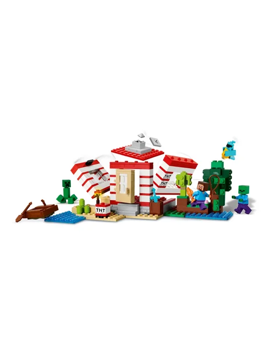 LEGO Конструктор Minecraft 21275 Дом в Джунглях TNT, синий, фото 5