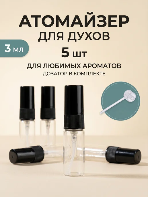 InLeoShop Атомайзер для духов 3 мл, 3 мл