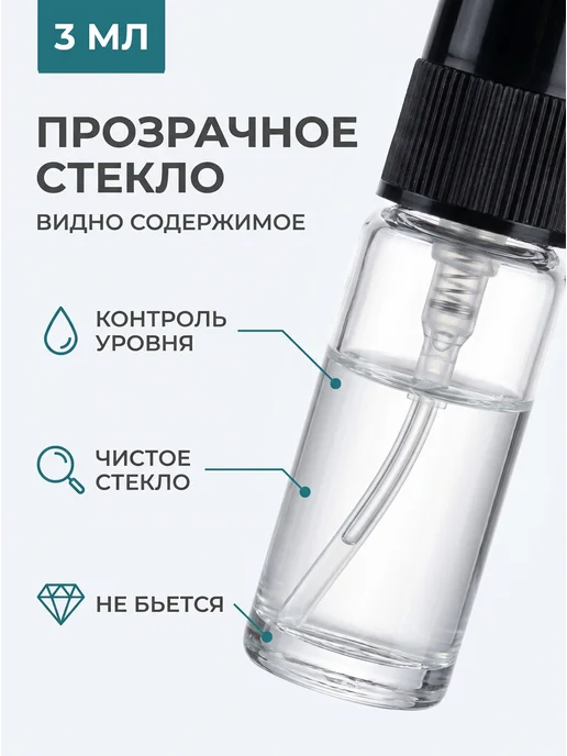 InLeoShop Атомайзер для духов 3 мл, 3 мл, фото 4