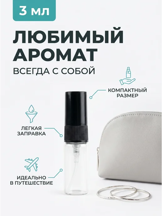 InLeoShop Атомайзер для духов 3 мл, 3 мл, фото 6