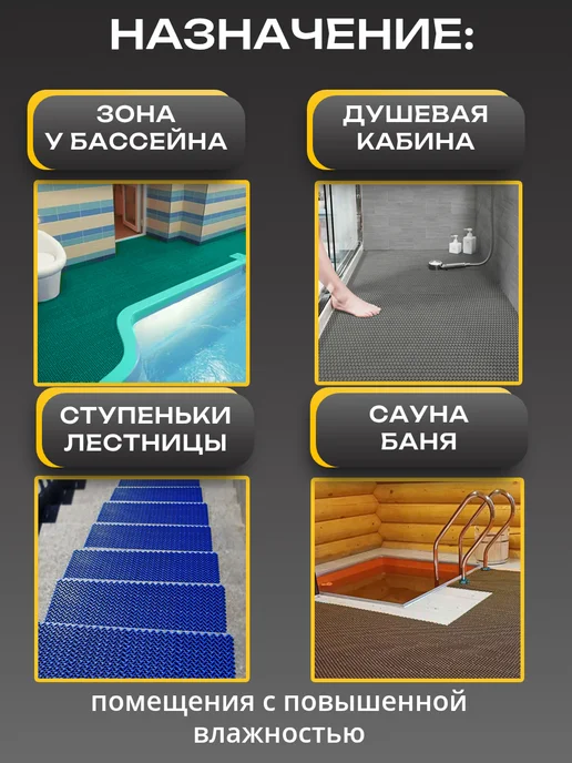 Zig-zag Противоскользящее напольное покрытие в рулоне 120х150, вариант, фото 3