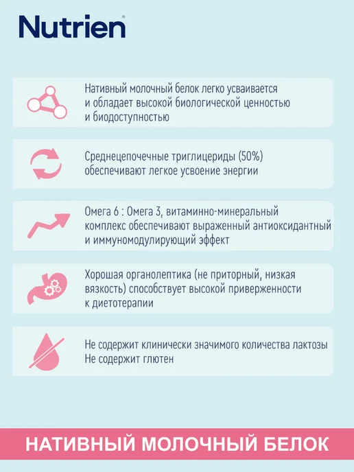 Nutrien Нутриэн стандарт готовая смесь Клубника 200 мл 4 шт, 200 мл, 4 шт, фото 3