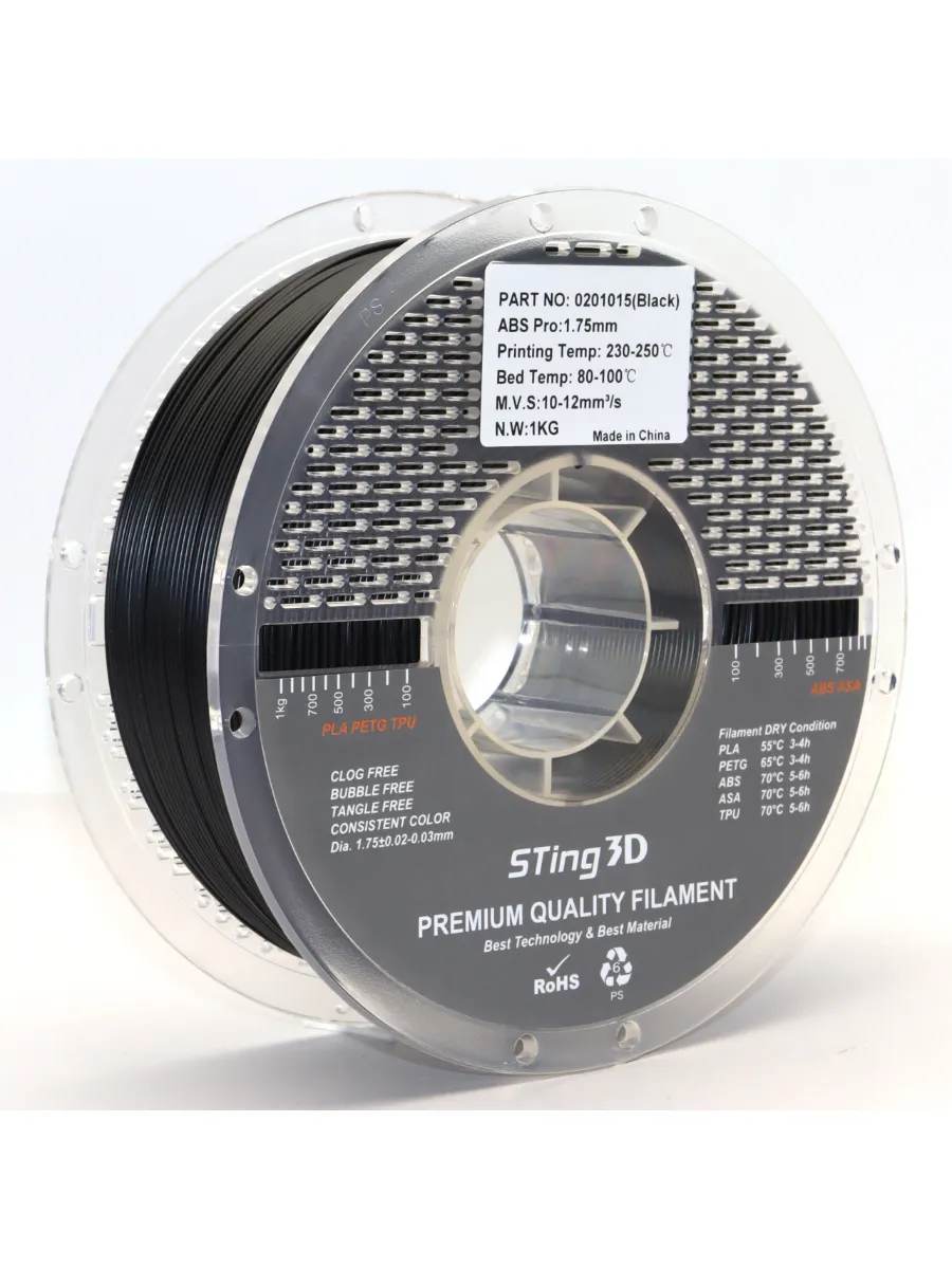 ABS PRO пластик для 3D принтера чёрный — фото 10