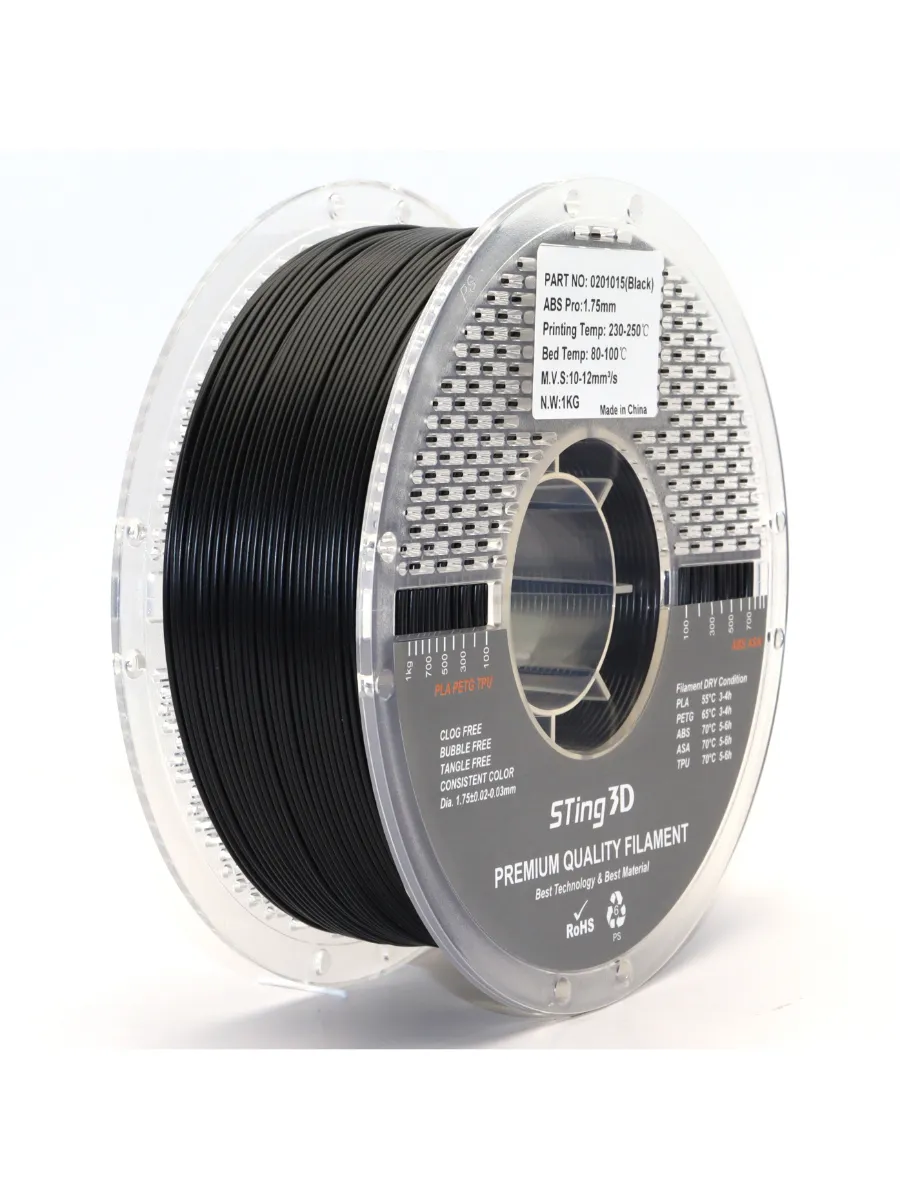 ABS PRO пластик для 3D принтера чёрный — фото 11