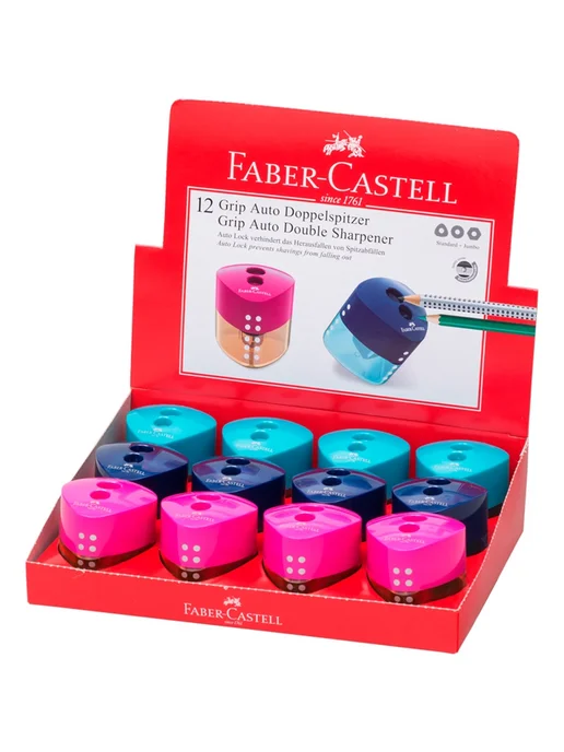 Faber-Castell Точилка для карандашей с контейнером для школы, голубой, фото 2