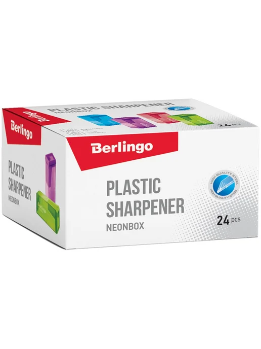 Berlingo 12 шт. Для карандашей точилка, «NeonBox», 1 отверстие, 12 шт, фото 8