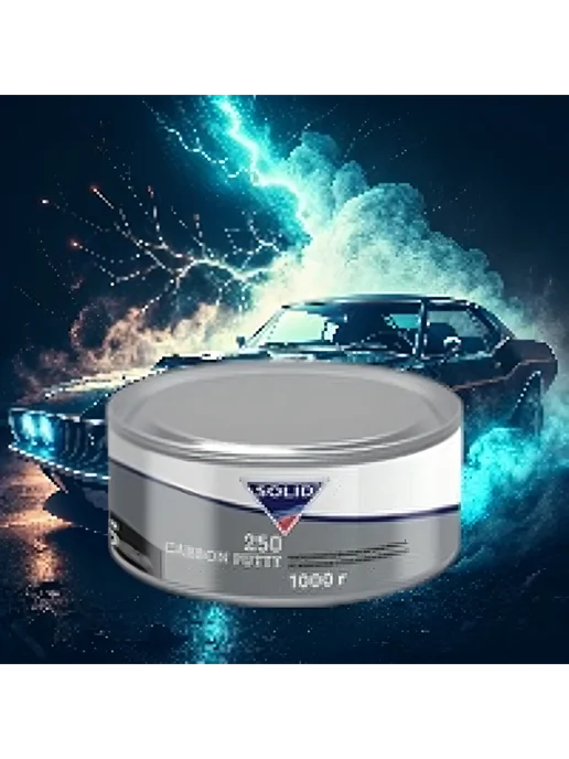 Solid 250 CARBON PUTTY шпатлевка с углеволокном 1000г, 1 кг, фото 2