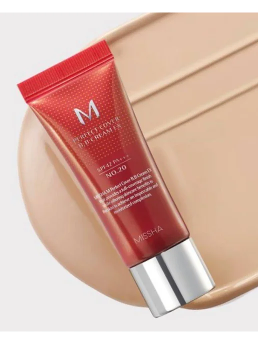 MISSHA BB крем для лица тональный SPF 42, тон 20, 20 мл, 20 мл, фото 6