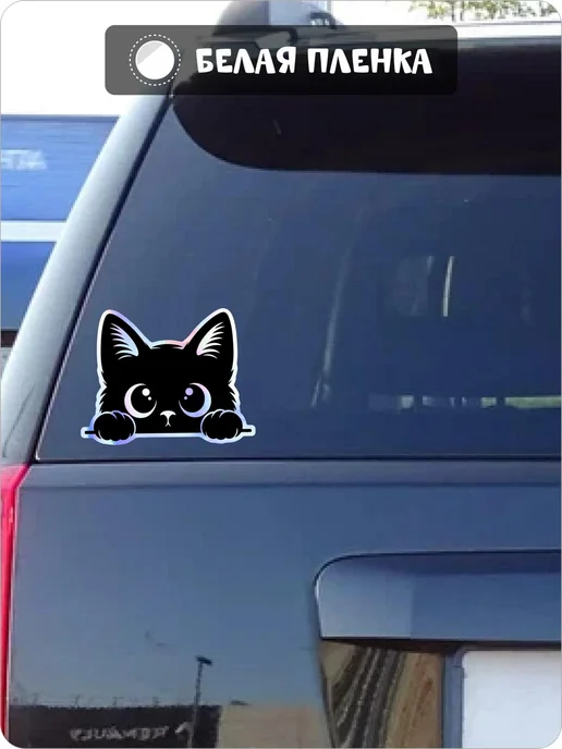 Fosti Наклейка на авто кот, черный, фото 4