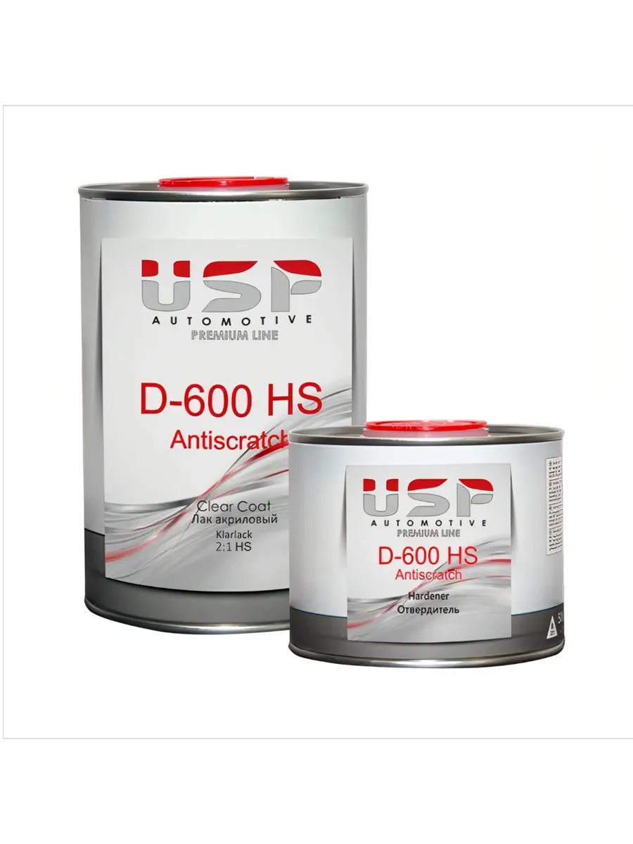 Акриловый лак против царапин D-600 1л. + отвердитель 0.5л