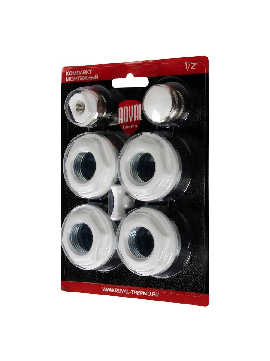 Комплект монтажный Royal Thermo 1х 1/2" белый