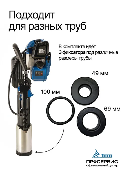ТСС Копер бензиновый 95GPD (100мм) в кейсе 2,31 л.с. 55 Дж, 2,31 л, фото 5