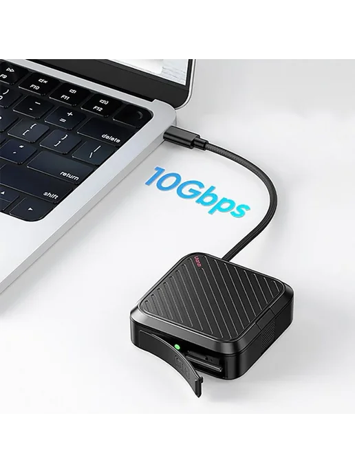 Ulanzi Кейс-картридер CRC10 3-in-1 Card Reader Case, черный, фото 7