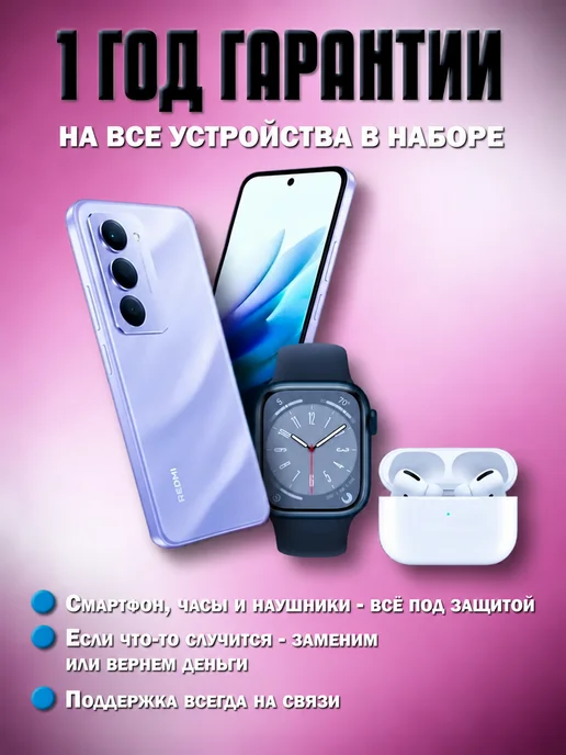 Смартфон Xiaomi Redmi15 8/256 ГБ, фиолетовый, фото 2
