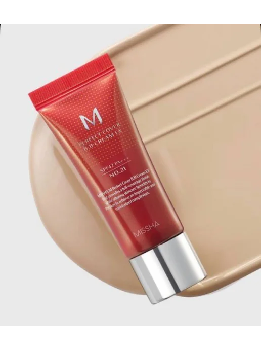 MISSHA BB крем для лица 21 светло-бежевый SPF 42, 20 мл, 20 мл, фото 4