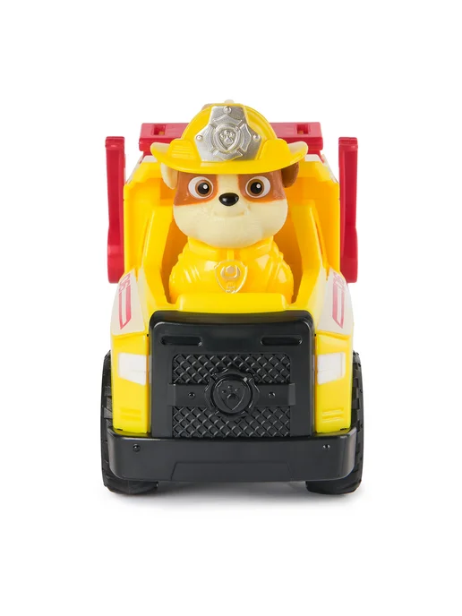Paw Patrol Щенячий патруль Пожарные спасатели Машинка с фигуркой Крепыш, желтый, фото 8