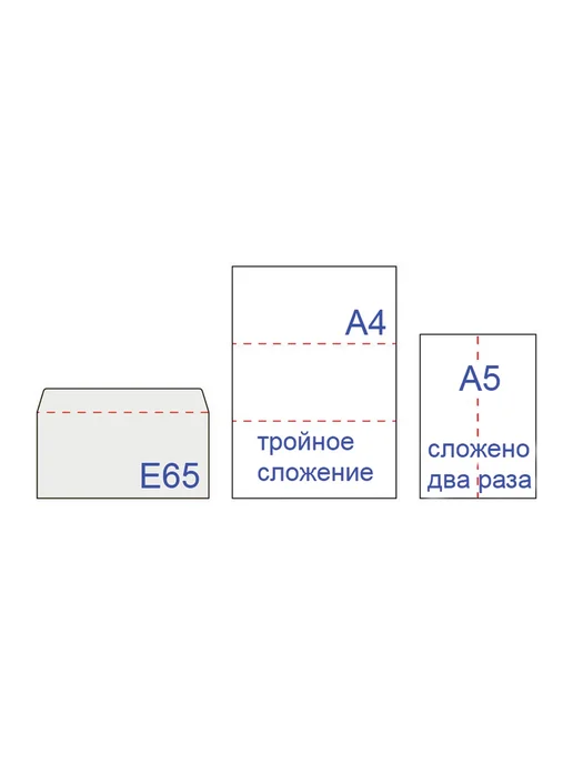 Курт Конверты Е65 (110х220 мм), SECURITY, отрывная лента, 80 г м2, 110x220 мм, 80 г, фото 3