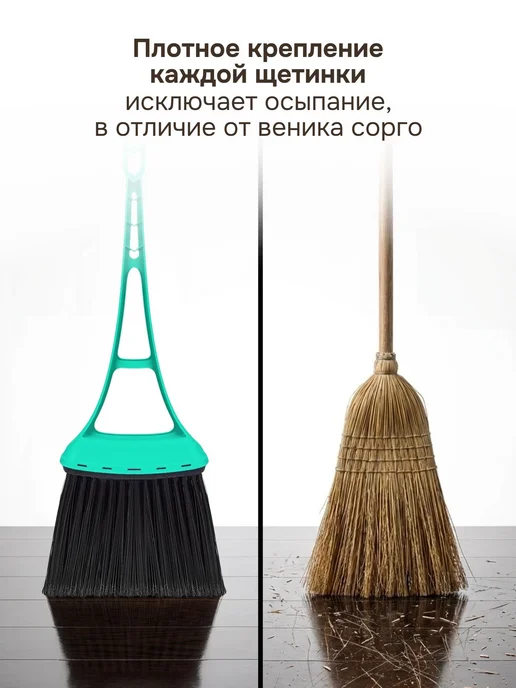 Spin&Clean Веник и совок набор для уборки, голубой, фото 7